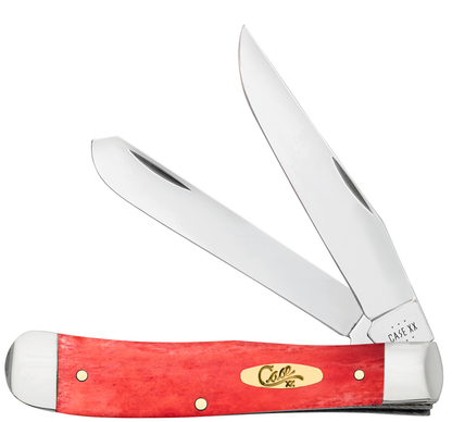 Case XX™ Knives Trapper Smooth Dark Red Bone 10760 Stainless Steel Pocket Knife