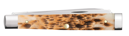 W.R. Case XX Knives Baby Doc Jigged Amber Bone 10797 Stainless Pocket Knife