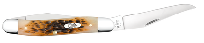 W.R. Case XX Knives Muskrat Jigged Amber Bone 10798 Stainless Pocket Knife