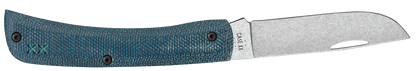 W.R. Case XX Knives Sod Buster Jr Blue Denim Micarta and White G10 Laminate 10808 S35VN Stainless Pocket Knife