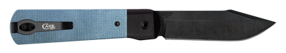 W.R. Case XX Knives Longhouse Liner Lock Blue Denim Canvas Micarta 10845 CPM-20CV Pocket Knife