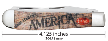 W.R. Case XX Knives Trapper Making a Case for America 10846 Stainless Pocket Knife