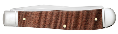 W.R. Case XX Knives Smooth Curly Maple Wood Trapper 10849 Stainless Pocket Knife