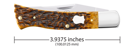 W.R. Case XX Knives Axe Handle SHOT Show Jig Antique Bone 10853 Stainless Pocket Knife