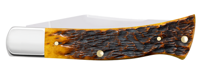 W.R. Case XX Knives Axe Handle SHOT Show Jig Antique Bone 10853 Stainless Pocket Knife