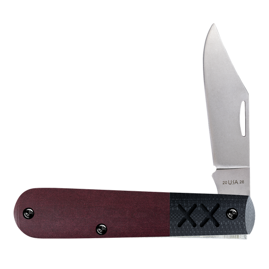 W.R. Case XX Knives Barlow XR Crossroads Redstone Richlite S35VN Steel 10854 Pocket Knife