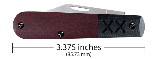 W.R. Case XX Knives Barlow XR Crossroads Redstone Richlite S35VN Steel 10854 Pocket Knife