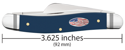 W.R. Case XX Knives Stockman SHOT Show Navy Blue Stars & Stripes 10863 Stainless Pocket Knife