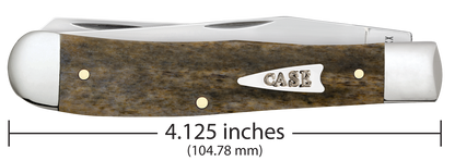 W.R. Case XX Knives Trapper SHOT Show Smooth Olive Green Bone 10865 Stainless Pocket Knife