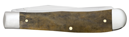 W.R. Case XX Knives Trapper SHOT Show Smooth Olive Green Bone 10865 Stainless Pocket Knife