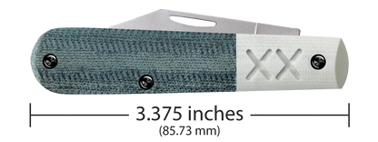 W.R. Case XX Knives Barlow XR Crossroads Blue Denim Canvas Laminate S35VN Steel 10875 Pocket Knife