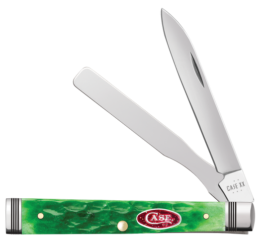 W.R. Case XX Knives Magician's Baby Doc Bright Green Bone and Dark Red Bone Stainless Pocket Knife 10934