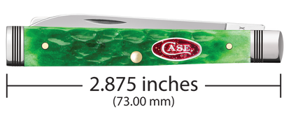 W.R. Case XX Knives Magician's Baby Doc Bright Green Bone and Dark Red Bone Stainless Pocket Knife 10934