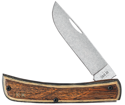 W.R. Case XX Knives Sod Buster Jr Brown & Black Laminate Dymalux Wood S35VN Steel Pocket Knife 10935