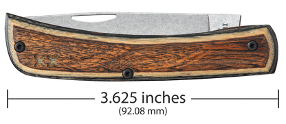 W.R. Case XX Knives Sod Buster Jr Brown & Black Laminate Dymalux Wood S35VN Steel Pocket Knife 10935