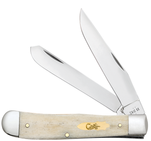 W.R. Case XX Knives Trapper Smooth Natural Bone 11020 Stainless Pocket Knife