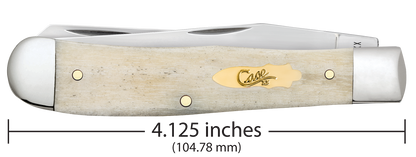 W.R. Case XX Knives Trapper Smooth Natural Bone 11020 Stainless Pocket Knife