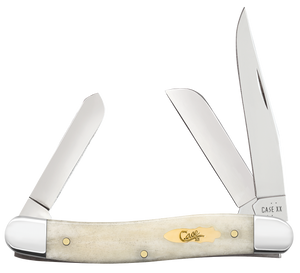 W.R. Case XX Knives Medium Stockman Smooth Natural Bone 11021 Stainless Pocket Knife
