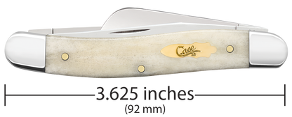 W.R. Case XX Knives Medium Stockman Smooth Natural Bone 11021 Stainless Pocket Knife
