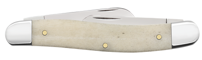 W.R. Case XX Knives Medium Stockman Smooth Natural Bone 11021 Stainless Pocket Knife