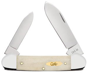 W.R. Case XX Knives Canoe Smooth Natural Bone 11023 Stainless Pocket Knife