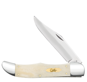 W.R. Case XX Knives Folding Hunter Smooth Natural Bone 11024 Stainless Pocket Knife