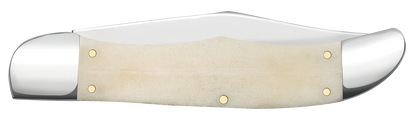W.R. Case XX Knives Folding Hunter Smooth Natural Bone 11024 Stainless Pocket Knife