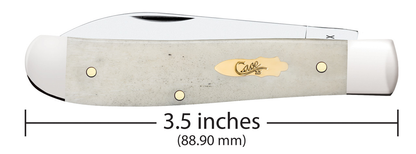 W.R. Case XX Knives Mini Trapper Smooth Natural Bone 11025 Stainless Pocket Knife