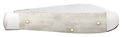 W.R. Case XX Knives Mini Trapper Smooth Natural Bone 11025 Stainless Pocket Knife