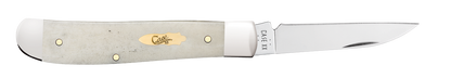 W.R. Case XX Knives Mini Trapper Smooth Natural Bone 11025 Stainless Pocket Knife