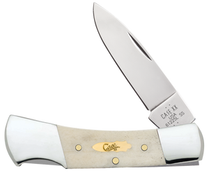 W.R. Case XX Knives Lockback Smooth Natural Bone 11026 Stainless Pocket Knife