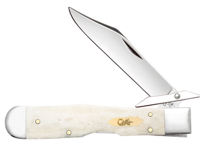 W.R. Case XX Knives Cheetah Cub Smooth Natural Bone 11027 Stainless Pocket Knife