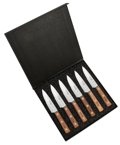 W.R. Case XX Knives Kitchen Cutlery Steak Walnut Wood 6- Set 11078