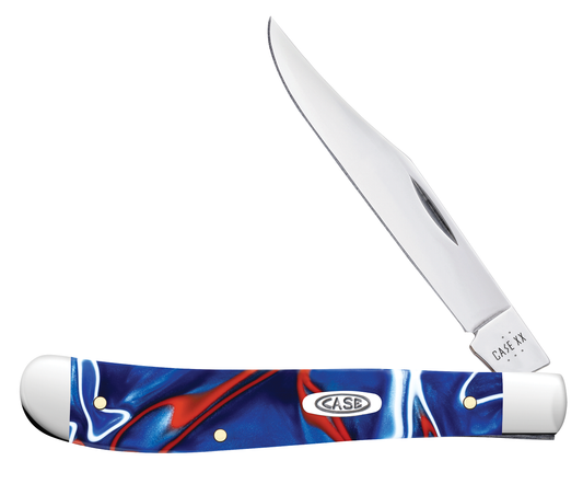 W.R. Case XX Knives Slimline Trapper Patriotic Kirinite 11229 Stainless Pocket Knife