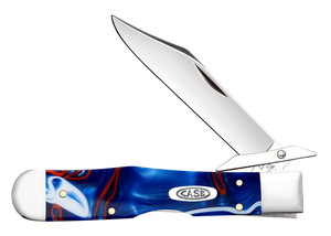 W.R. Case XX Knives Cheetah Cub Patriotic Kirinite 11230 Stainless Pocket Knife