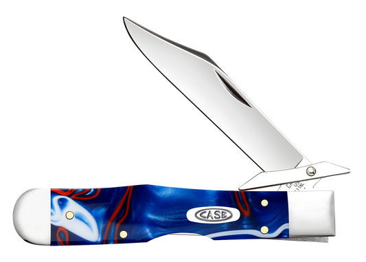 W.R. Case XX Knives Cheetah Cub Patriotic Kirinite 11230 Stainless Pocket Knife