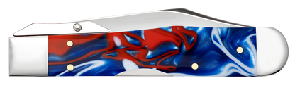 W.R. Case XX Knives Cheetah Cub Patriotic Kirinite 11230 Stainless Pocket Knife