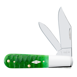 W.R. Case XX Knives Barlow Gator Jig Bright Green Bone 11443 Stainless Pocket Knife