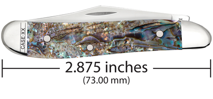 W.R. Case XX Knives Peanut Genuine Abalone Stainless 12025 Pocket Knife