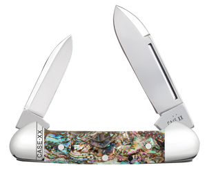 W.R. Case XX Knives Butterbean Smooth Abalone 12039 Stainless Pocket Knife