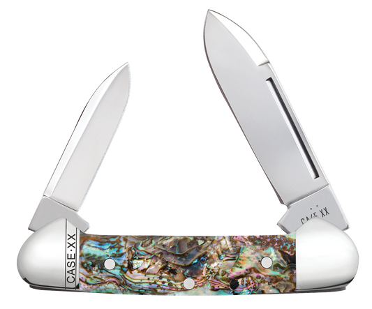 W.R. Case XX Knives Butterbean Smooth Abalone 12039 Stainless Pocket Knife