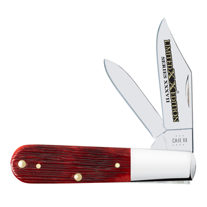 W.R. Case XX Knives Barlow Barnboard Jig Old Red Bone 12214 Stainless Pocket Knife