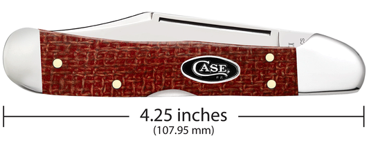 W.R. Case XX Knives Copperlock Dark Red Micarta 12275 Carbon Steel Pocket Knife