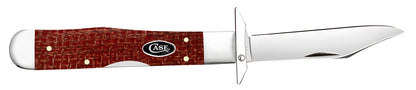 W.R. Case XX Knives Cheetah Cub Dark Red Burlap Micarta 12277 Stainless Pocket Knife
