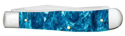W.R. Case XX Knives Trapper Teal Swirl Kirinite 12290 Stainless Pocket Knife