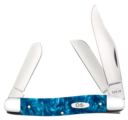 W.R. Case XX Knives Stockman Teal Swirl Kirinite 12291 Stainless Pocket Knife