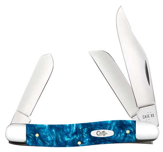 W.R. Case XX Knives Stockman Teal Swirl Kirinite 12291 Stainless Pocket Knife