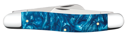 W.R. Case XX Knives Stockman Teal Swirl Kirinite 12291 Stainless Pocket Knife