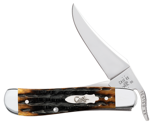 W.R. Case XX Knives Russlock Kinfolks Jig Molasses Bone 12773 Stainless Pocket Knife