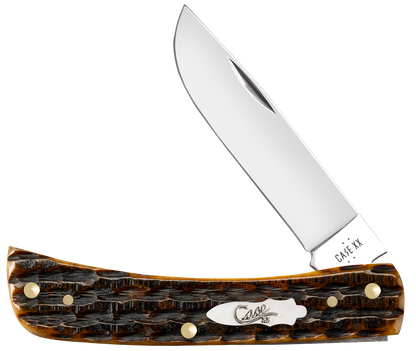 W.R. Case XX Knives Sod Buster Jr Kinfolks Jig Molasses Bone 12774 Stainless Pocket Knife